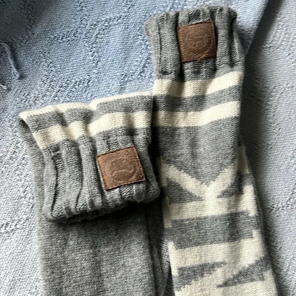 RARE EUC Vintage Victoria’s Secret PINK Knee High Sweater Sock Boots - Picture 7 of 8